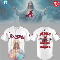 Atlanta Braves Jesus First Special Baseball Jersey