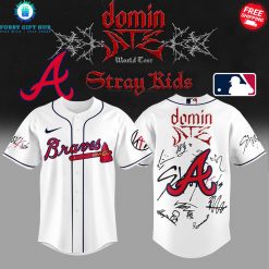 Atlanta Braves Stray Kids Domin ATE World Tour 2025 Special Baseball Jersey