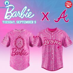 Atlanta Braves x Barbie Sep 2025 Special Baseball Jersey