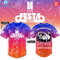 BTS Festa 2025 Time For Us To Meet Again Personalized Special Baseball Jersey