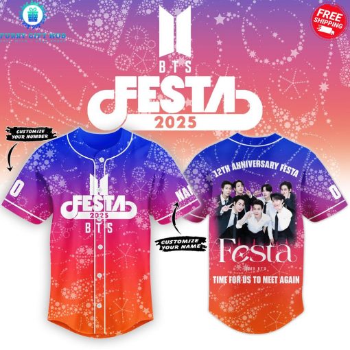 BTS Festa 2025 Time For Us To Meet Again Personalized Special Baseball Jersey