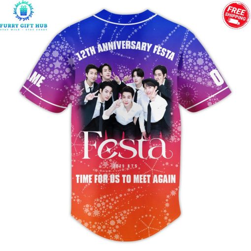 BTS Festa 2025 Time For Us To Meet Again Personalized Special Baseball Jersey