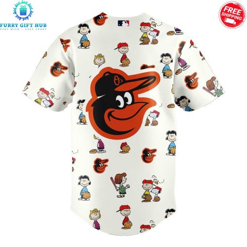 Baltimore Orioles 75th Peanuts Anniversary Special Baseball Jersey