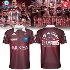 Bordeaux Begles Top 14 Rugby Champions 2025 Special Polo