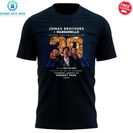 Boston Red Sox x Jonas Brothers Fenway Park Special T-Shirt