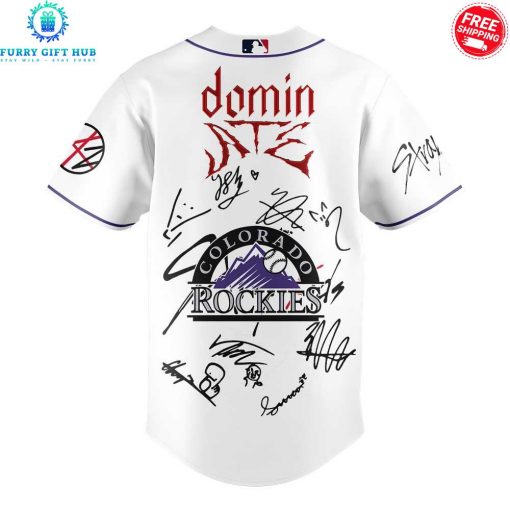 Colorado Rockies x Stray Kids dominATE World Tour 2025 Special Baseball Jersey
