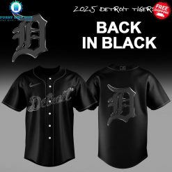 Detroit Tigers 2025 Back In Black Special Baseball Jersey