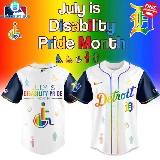 Detroit Tigers Disability Pride Month 2025 Special Baseball Jersey