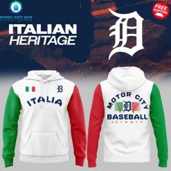 Detroit Tigers Motor City Italian Heritage 2025 Special Hoodie