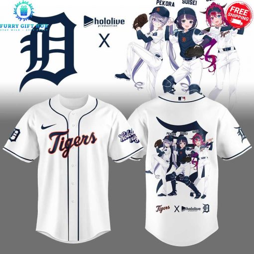 Detroit Tigers x Hololive Night 2025 Special Baseball Jersey