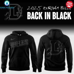 Durham Bulls 2025 Back In Black Special Hoodie