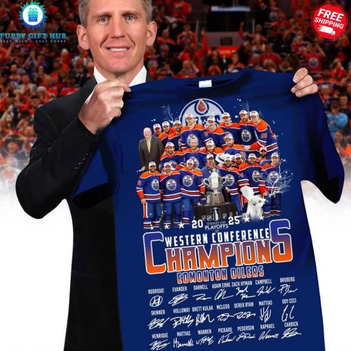 Edmonton Oilers Western Conference Champions 2025 Special Shirt Collection