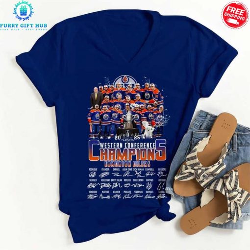 Edmonton Oilers Western Conference Champions 2025 Special Shirt Collection