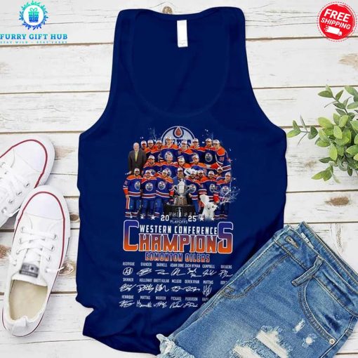 Edmonton Oilers Western Conference Champions 2025 Special Shirt Collection