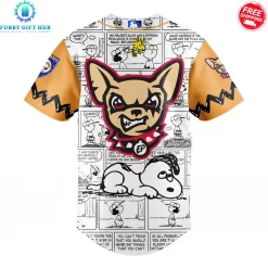 El Paso Chihuahuas 75th Anniversary Of Peanuts Limited Baseball Jersey 3