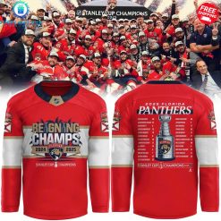 Florida Panthers Stanley Cup 2025 Champions Special Hockey Jersey