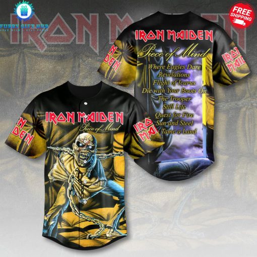 Iron Maiden Piece Of Mind Special Baseball Jersey