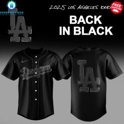 Los Angeles Dodgers 2025 Back In Black Special Baseball Jersey
