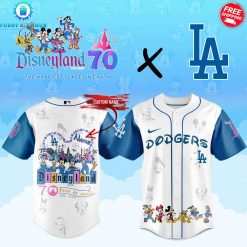 Los Angeles Dodgers Disneyland 70 Years Of Magic Special Baseball Jersey