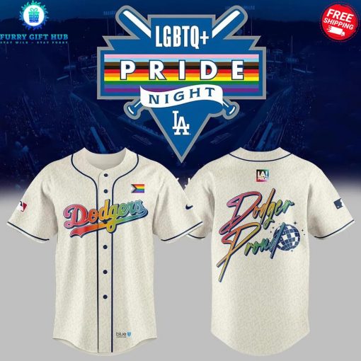 Los Angeles Dodgers LGBTQ Pride Night 2025 Special Baseball Jersey