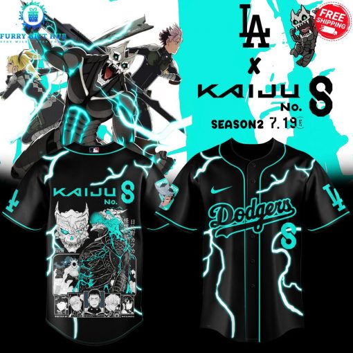 Los Angeles Dodgers x Kaiju No. 8 Season 2 Special Baseball Jersey