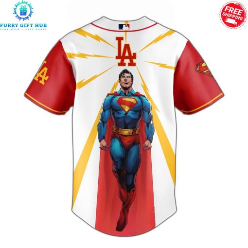 Los Angeles Dodgers x Superman 2025 Man Of Steel Special Baseball Jersey