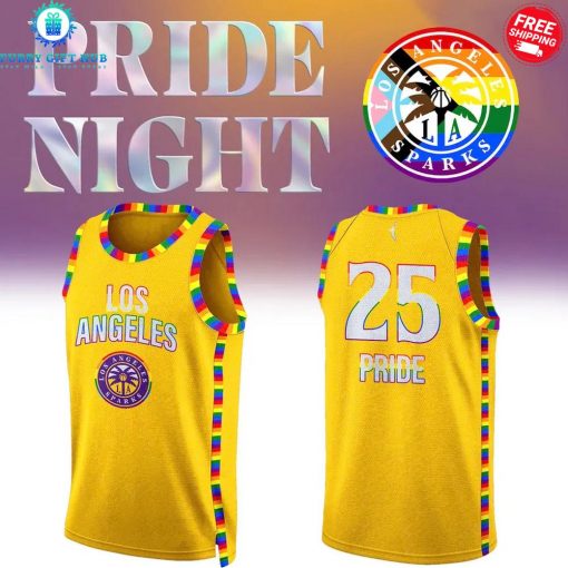 Los Angeles Sparks Pride Night 2025 Special Basketball Jersey