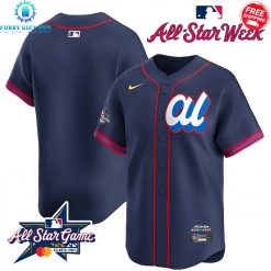 MLB All Star Game 2025 Atlanta Navy Special Baseball Jersey