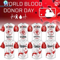 MLB All Team x World Blood Donor Day 2025 Special Baseball Jersey