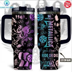 Metallica Ride Or Die Custom Name Special Stanley Tumbler