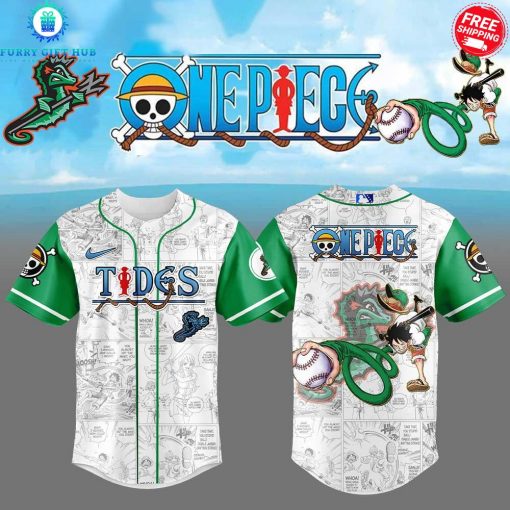 MiLB Norfolk Tides x One Piece 2025 Special Baseball Jersey