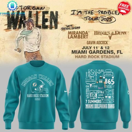 Miami Dolphins x Morgan Wallen Hard Rock Stadium Special Shirt Collection