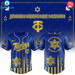 Minnesota Twins Jewish Heritage Night Limited Baseball Jersey