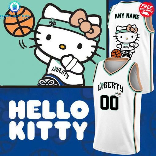 New York Liberty x Hello Kitty 2025 Personalized Special Basketball Jersey