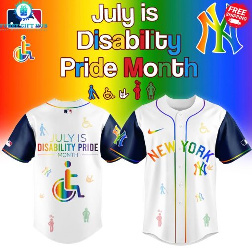 New York Yankees Disability Pride Month 2025 Special Baseball Jersey