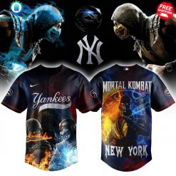 New York Yankees x Mortal Kombat 2025 Special Baseball Jersey