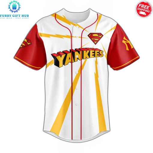 New York Yankees x Superman 2025 Man Of Steel Special Baseball Jersey