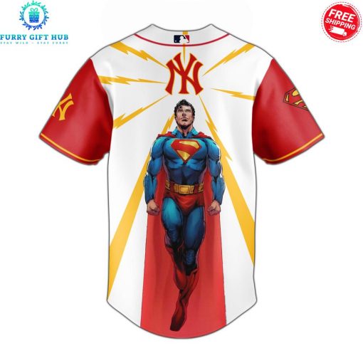 New York Yankees x Superman 2025 Man Of Steel Special Baseball Jersey