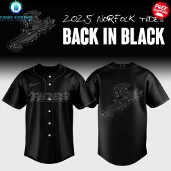 Norfolk Tides 2025 Back In Black Special Baseball Jersey