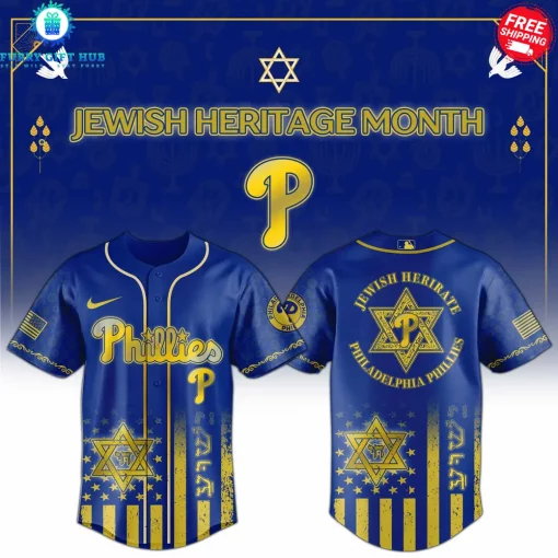 Philadelphia Phillies x Jewish Heritage Night Limited Baseball Jersey