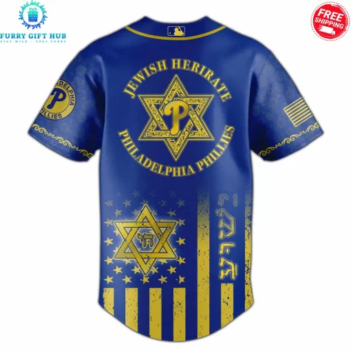 Philadelphia Phillies x Jewish Heritage Night Limited Baseball Jersey