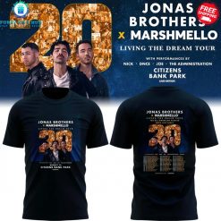 Philadelphia Phillies x Jonas Brothers x Marshmello Living The Dream Tour 2025 Special T-Shirt