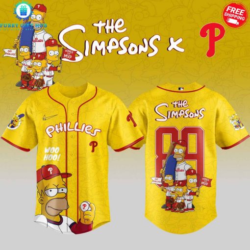 Philadelphia Phillies x The Simpsons 2025 Special Baseball Jersey