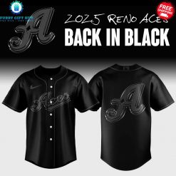 Reno Aces 2025 Back In Black Special Baseball Jersey