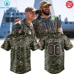 San Diego Padres Camo Personalized 2025 Special Baseball Jersey