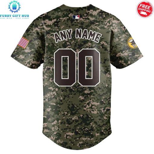San Diego Padres Camo Personalized 2025 Special Baseball Jersey