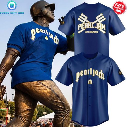 Seattle Mariners Pearl Jam Ten Club Special Baseball Jersey