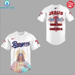 Texas Rangers Jesus First Special Baseball Jersey