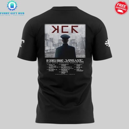 Texas Rangers Long Live The Black Parade Tour 2025 Special T-Shirt