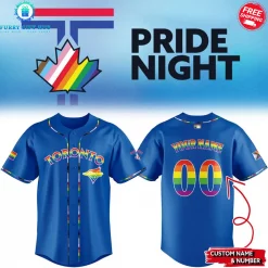 Toronto Blue Jays Pride 2025 Personalized Limited Baseball Jersey